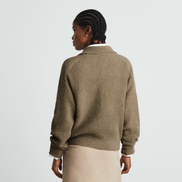 Alpaca Waffle-Stitch Sweater - Picture 4 of 4